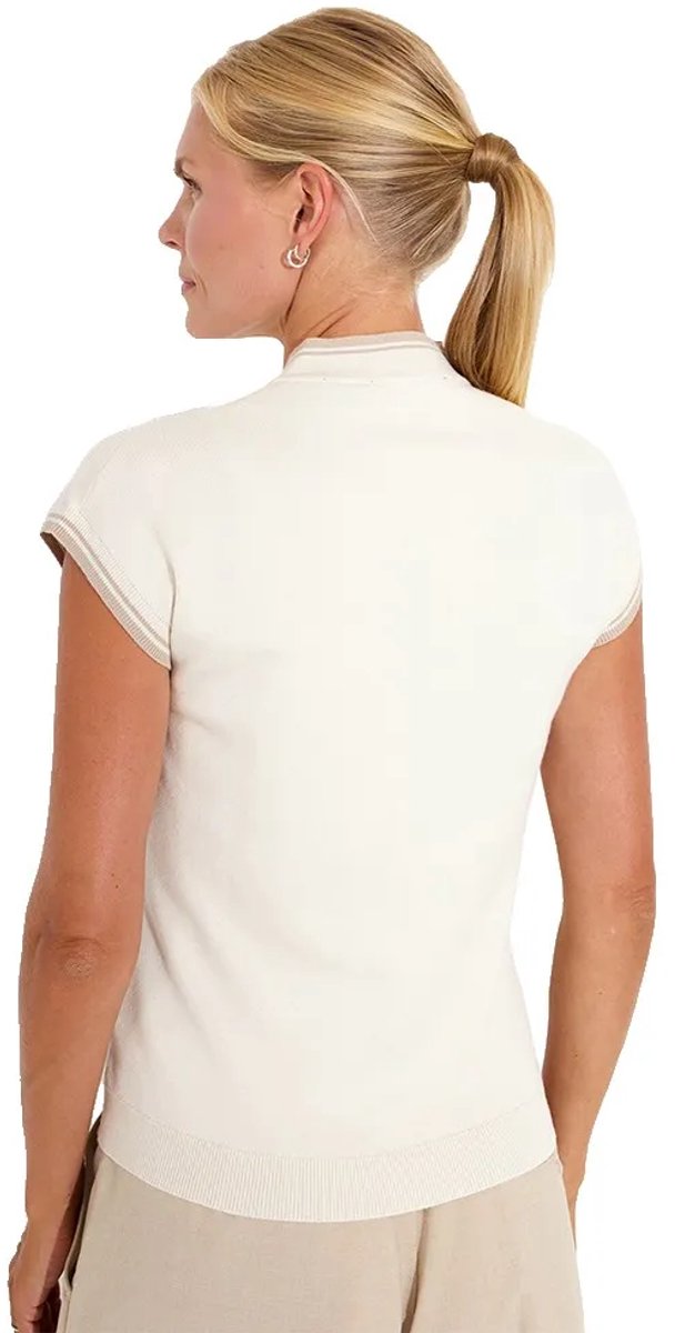 Abacus Golf Niblick Cupsleeve Dames T-shirt Met Korte Mouwen Beige M Vrouw van Abacus — afbeelding 2