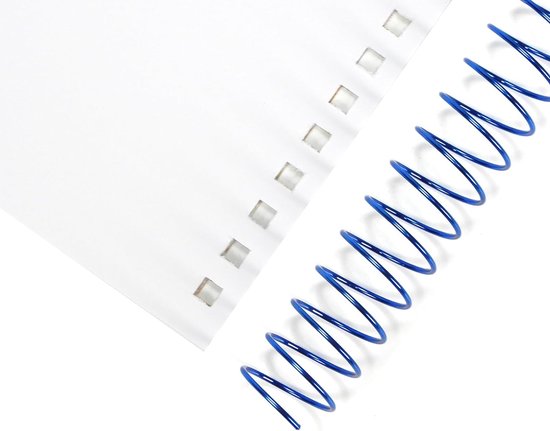 Multicolor Spiral Binding Spoelen, 60 Vellen Capaciteit, 11,1 mm, Verpakking van 100, Perfect voor Kantoor en Schoolgebruik van Merkloos — afbeelding 4