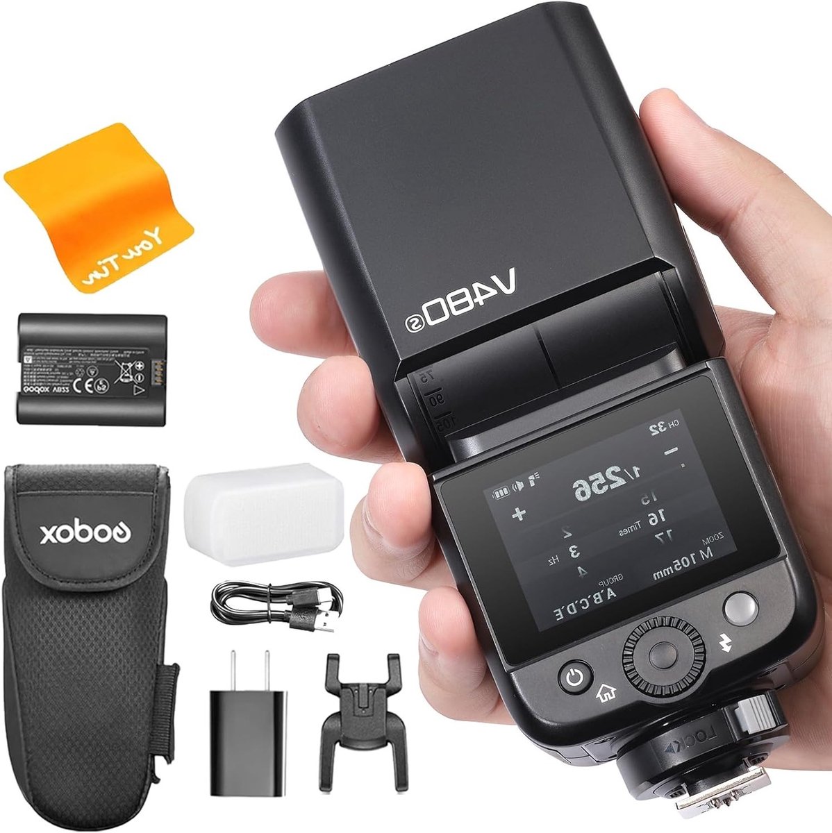 Camera Flash Speedlite met Touch Screen, GN50, HSS 1/8000s Sync, 7.2V/2200mAh, Geschikt voor Sony en Professioneel Fotografie