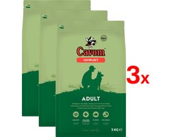 3x Cavom Hondenvoer Droog Compleet 5 kg