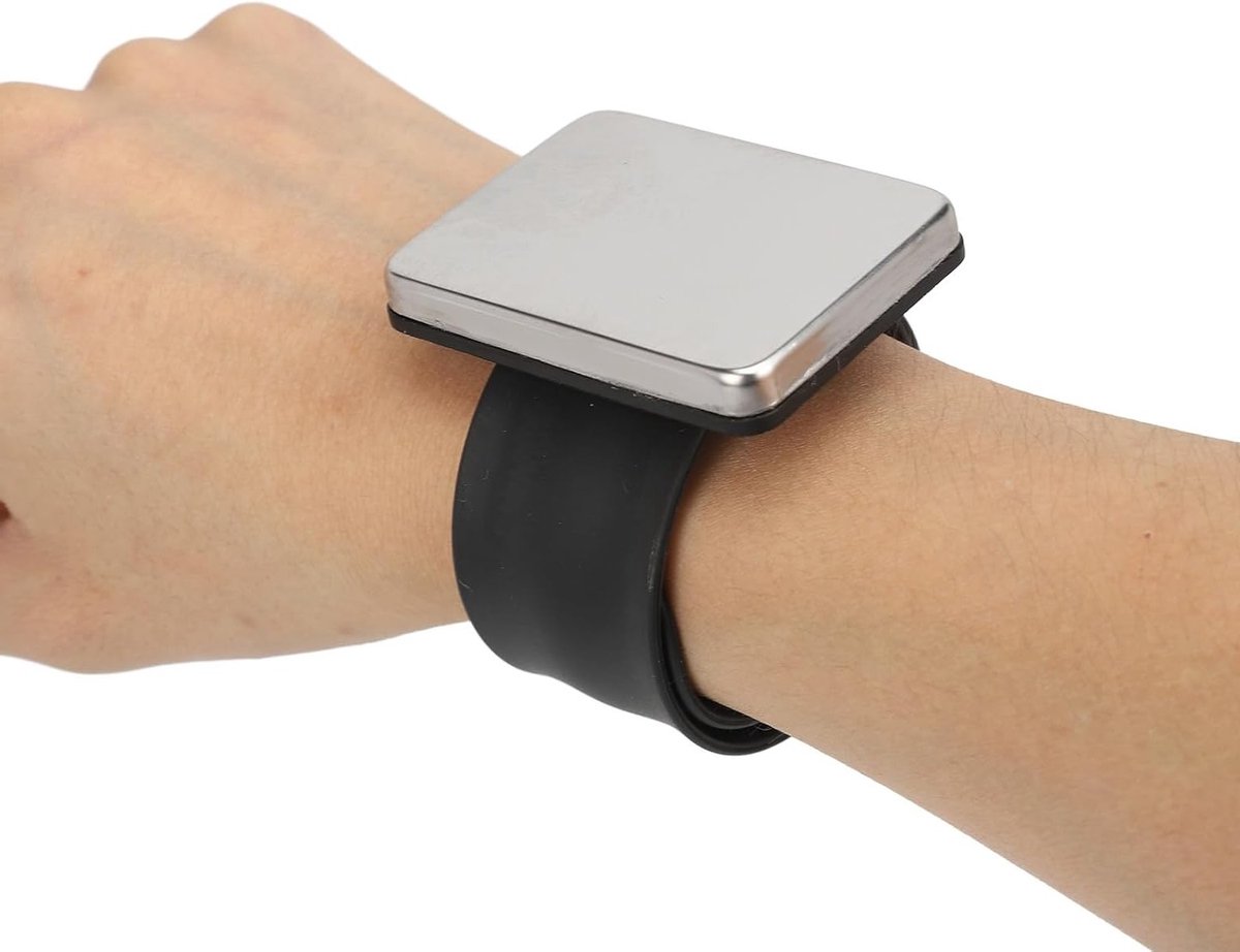 Make-up Mengpalet met Magnetische Basis en Siliconen Polsband, Gemakkelijk Schoon te Maken, Ideaal voor Cosmetica en Manicure