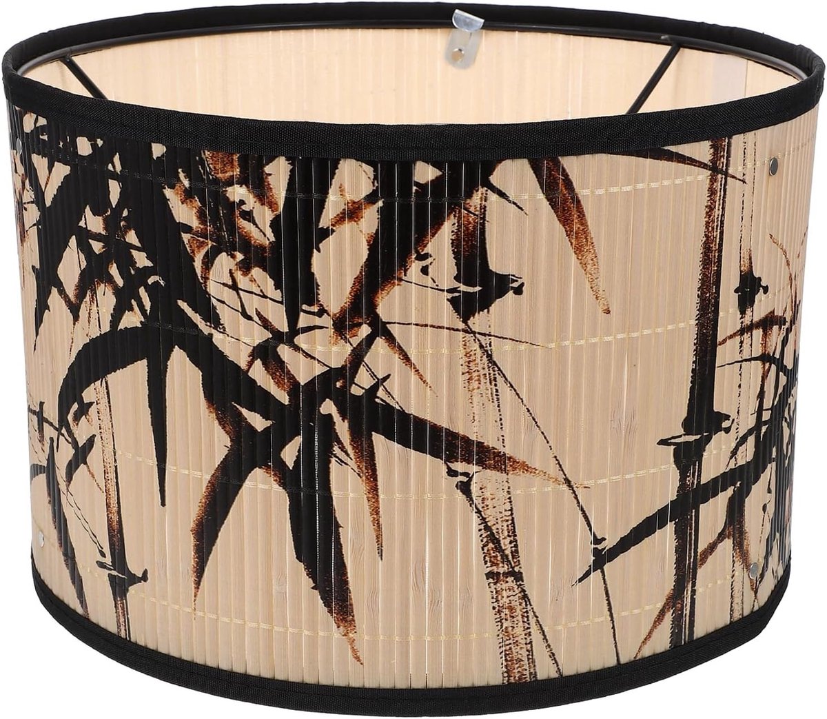 Vintage Bamboelampen Schaduw voor Hanglamp – Decoratieve Lampenkap voor Woonkamer, Slaapkamer en Eetkamer, Onderhoudsvriendelijk 30 X 30 X 20 Cm, Natuurlijke Stijl, Duurzaam Design