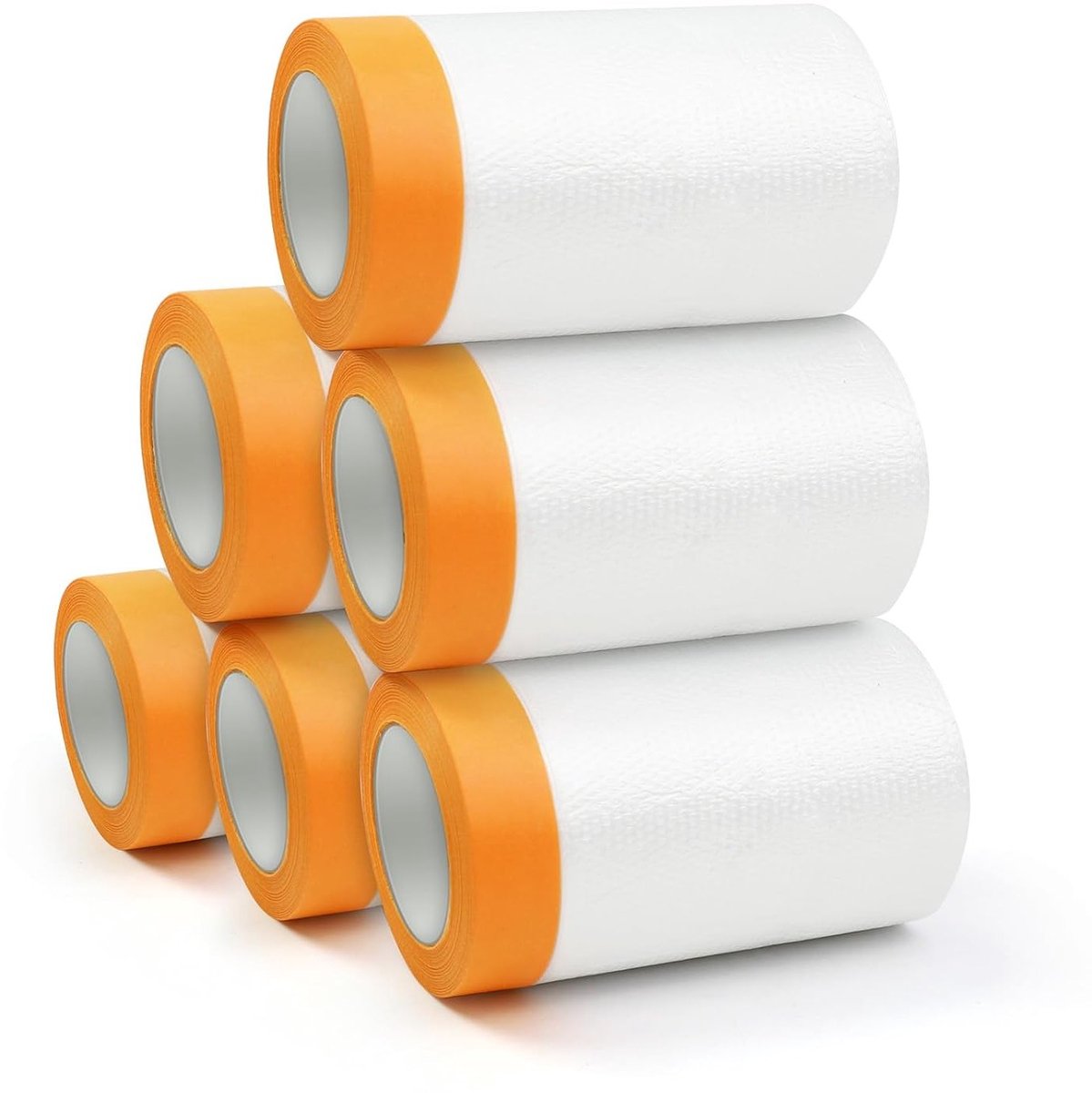 6 Rollen Zelfklevende Afplaktape, 55 cm x 20 m, Beschermfolie voor Schilderwerk en Meubels, Perfect voor Klussen en Renovaties