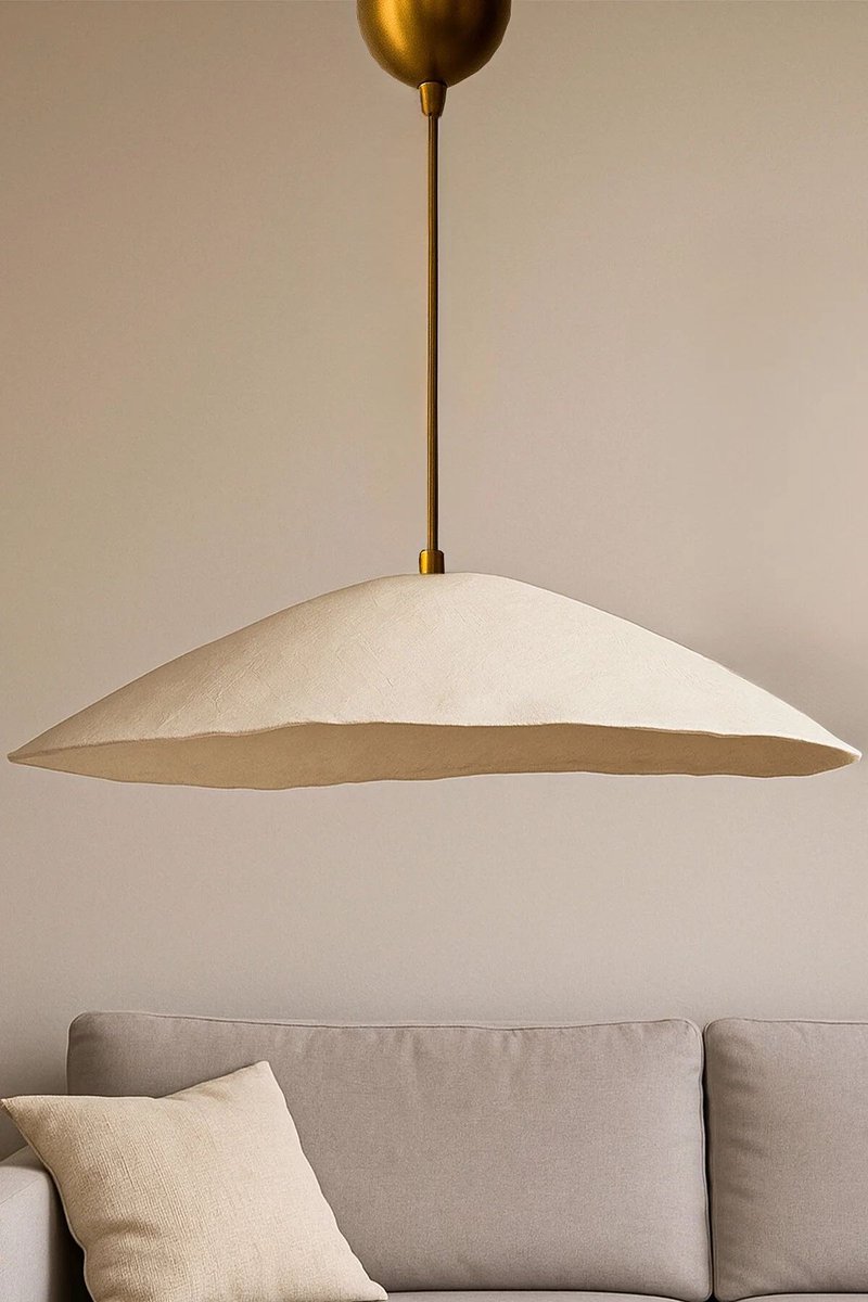 Asir - Kroonluchter - Goud, Crème - METALEN BEHUIZING - 61 x 32 x 30 cm
