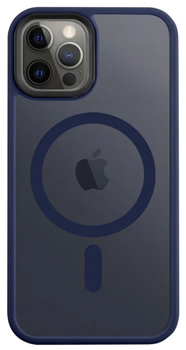 Tactical iPhone 12/12 Pro MagForce Hyperstealth Cover – Hoesje met Losse Klikbare Knoppen – Deep Blue