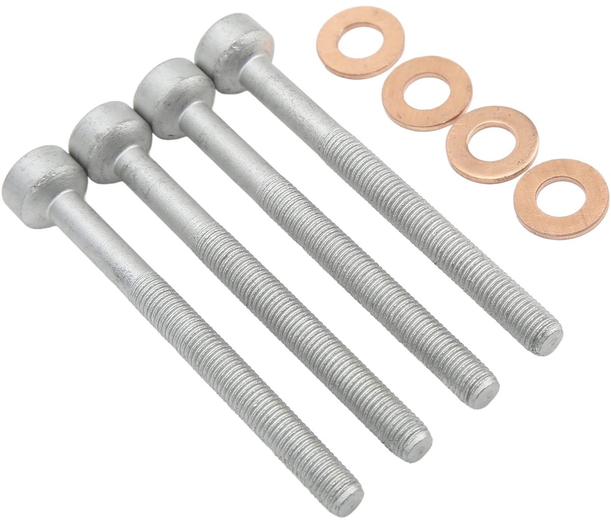 aladdien - Injector Nozzle Bout Schroef Ring Set - 8 Stuks - Professionele Kwaliteit - Brandstof Bouten - Afdichtringen - Auto Accessoires - Vervang..