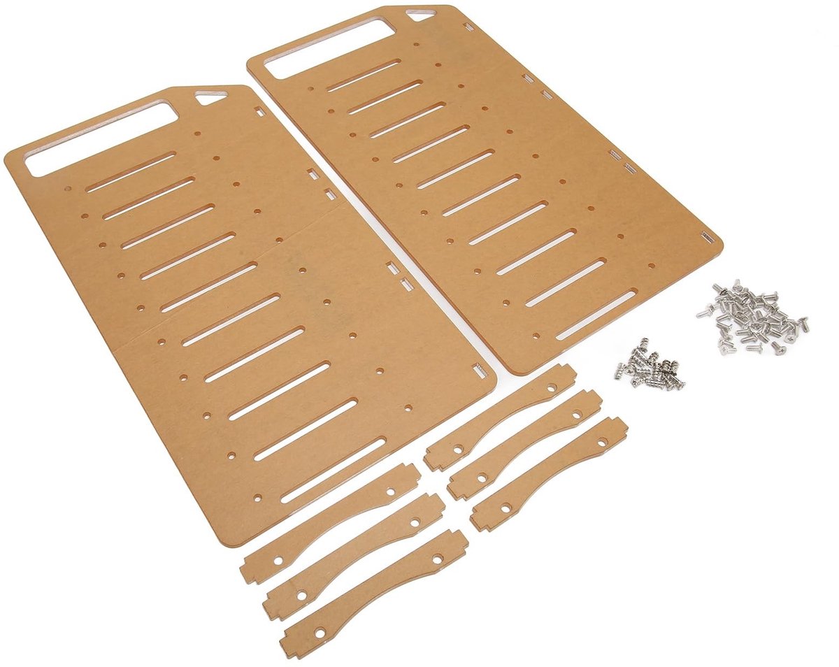 Store_8 - DIY Harde Schijf Beugel - Multi Layer Ondersteuning - Acryl - Harde Schijf Rek - Ondersteunt 3,5 Inch HDD en Ventilatoren - Perfect voor ...