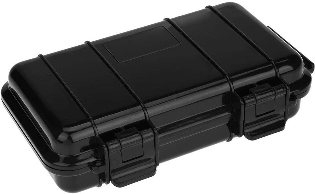 Golden crown - Survival Storage Box - Shockproof - Perfecte bescherming - Zwart - Waterdichte opbergdoos - Ideaal voor outdoor gebruik - 19L x 12W x 5.2...