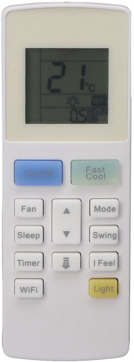 Yaw1F9 Airconditioning Afstandsbediening voor Gree Montana Daitsu Hiyasu - Vervangend Model