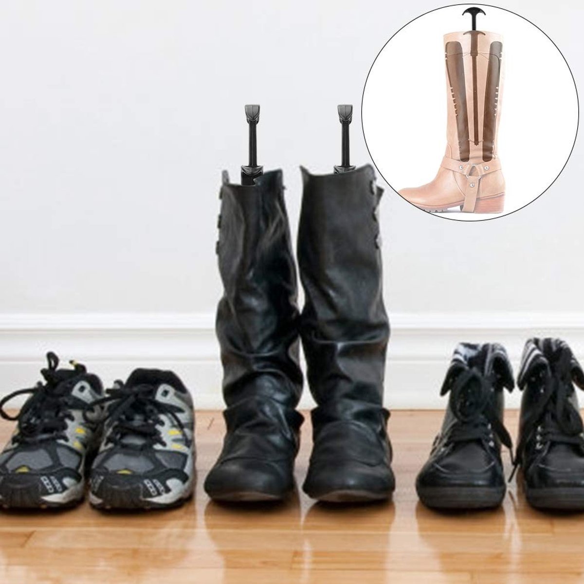 aladdien - Schoenen Boomvormer - Schoen Expander - Handvat - Plastic - Laarzen Brancard - Voor Laarzen en Schoenen - Laars Schacht Versterker