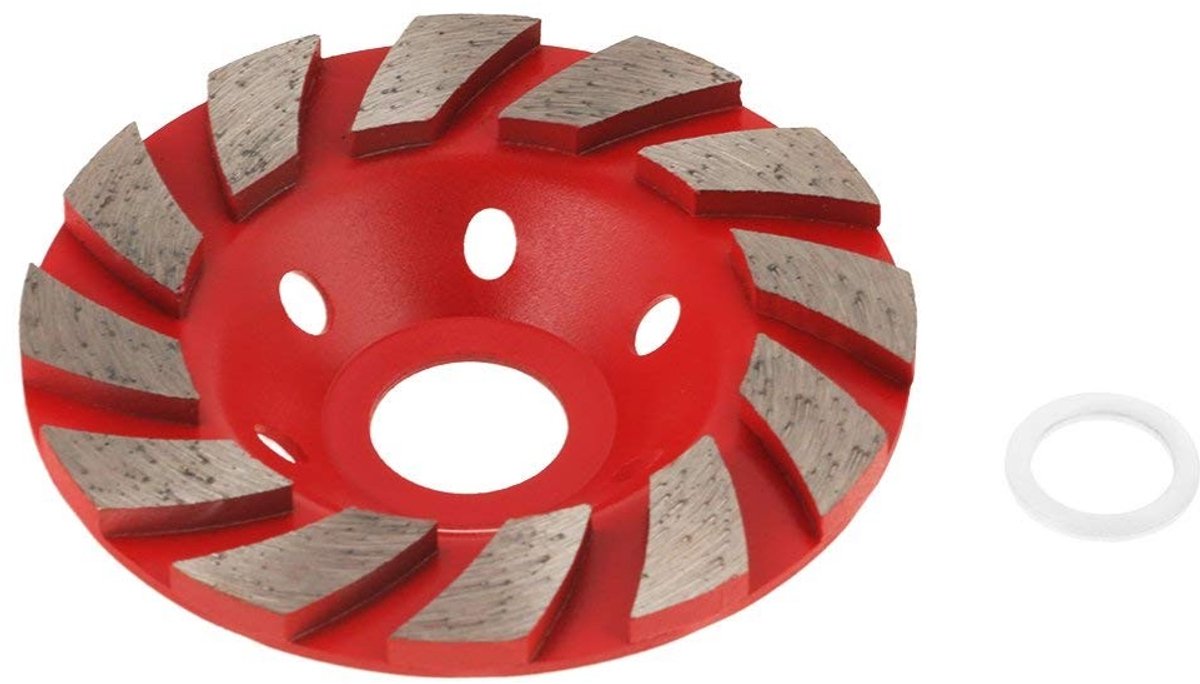 aladdien - Diamant Segment Schijf - Voor Graniet en Beton - 100mm Formaat - Snelle Snede - Voor Ceramiek - Hoogwaardige Kwaliteit - Geschikt voor Pr..
