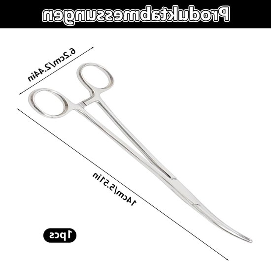 Hengeltang 14 cm met buiging, haakverwijderaar en arteriële klem voor professioneel vissen, visgereedschap en accessoires voor een succesvolle visvangst — afbeelding 5