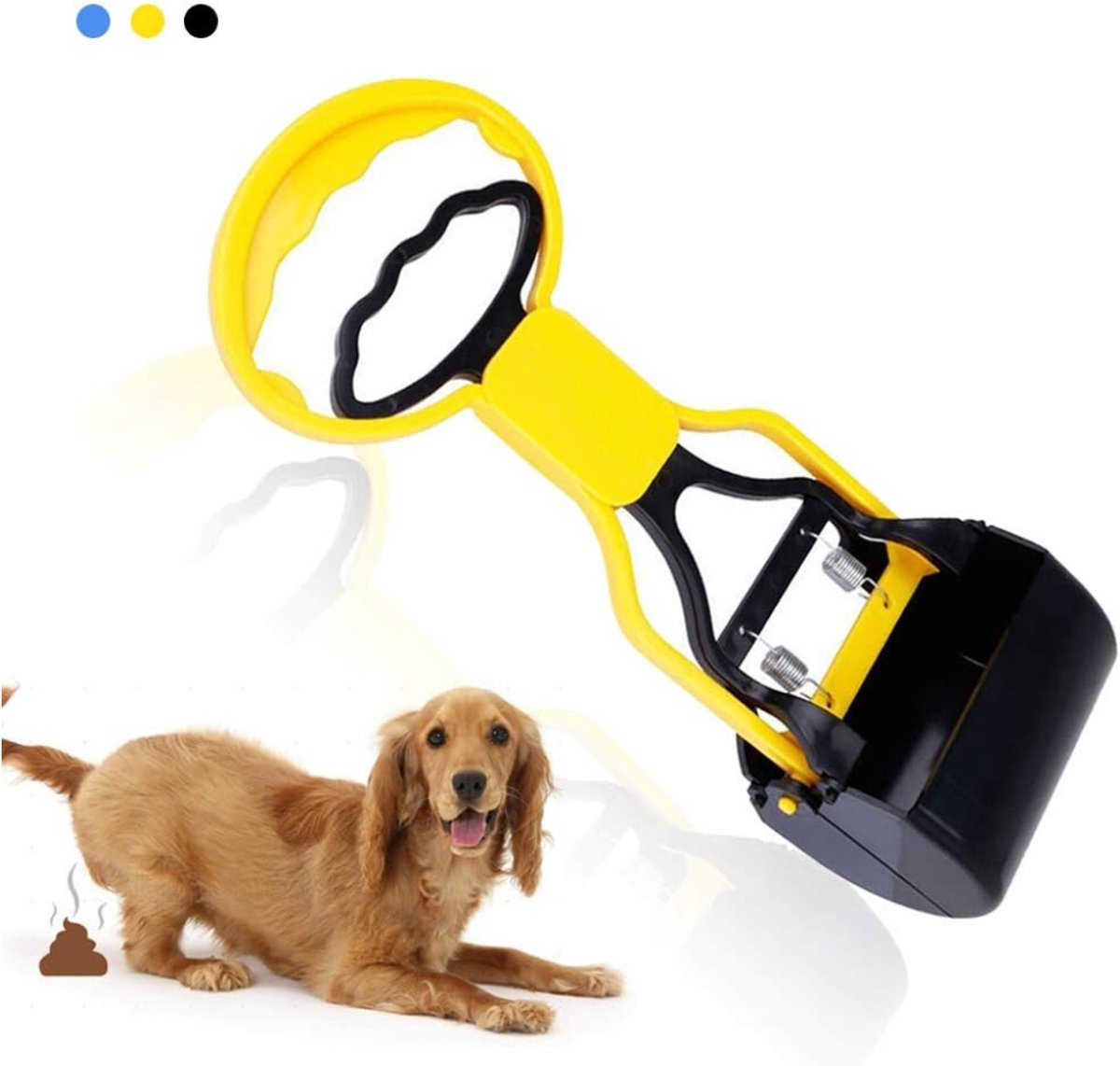 YOR® Hondenpoepschep - Honden - Hondenpoepzakjes - Geel - 82cm x 18cm x 8cm