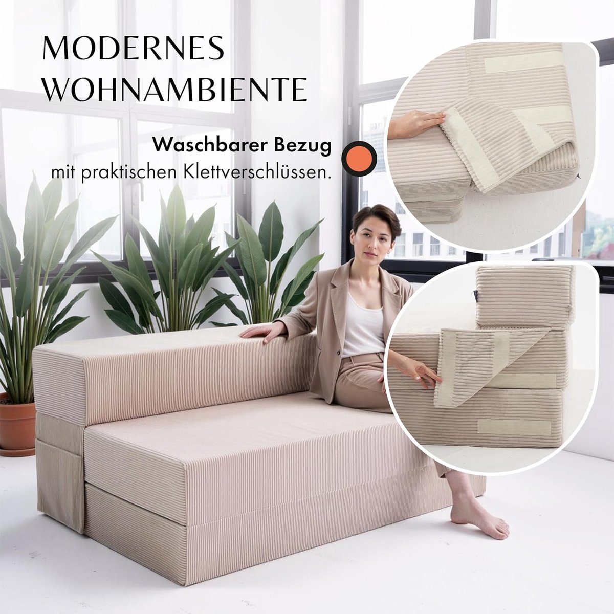 Luxe Uitschuifbare Slaapbank - 140x200 cm - Arqam