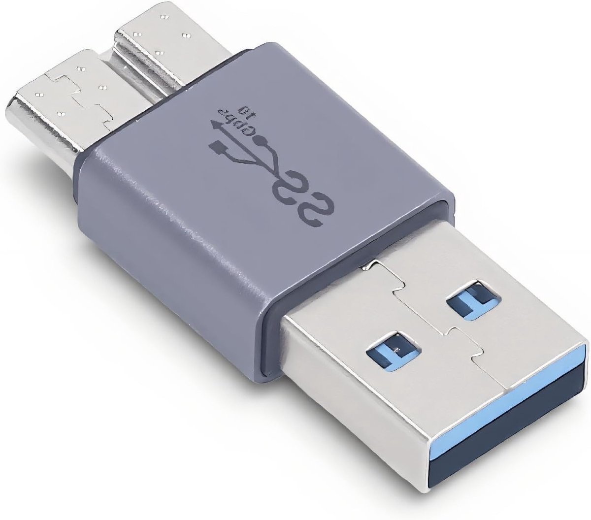Micro B Male naar USB 3.0 Female Adapter voor Snelle Gegevensoverdracht en Opladen, Compact en Lichtgewicht, Plug and Play, Universele Compatibiliteit