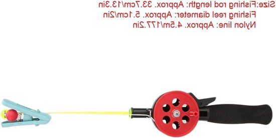 Complete Vissersset met 2 Stokken en Rollen, 13.3 inch Draagbaar voor IJsvisserij en Kinderen, Perfect voor Recreatief Vissen — afbeelding 2