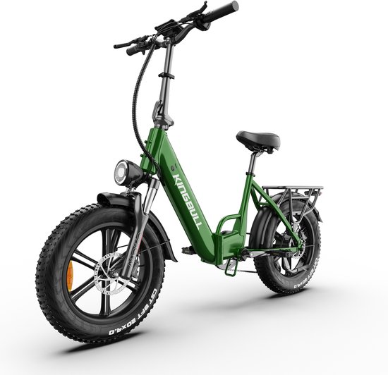 Maxtron Literider Elektrische Fiets–Opvouwbaar–648Wh Accu–Voor- en Achter Hydraulische Schijfremmen–20×4.0 Inch Fatbike Banden - Actieradius tot 90 km - MOZO Aluminium Verende Voorvork met Lock-out - Elektrische Stadsfiets–Max. Belasting 180 kg–Groen van Maxtron — afbeelding 2