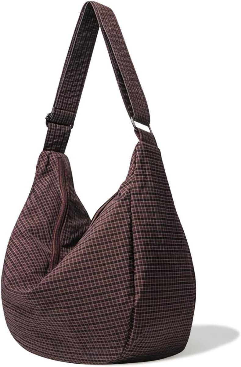 Nylon Schoudertas voor Dames en Heren - Casual Crossbody Tas voor Dagelijks Gebruik, Kantoor, School en Reizen