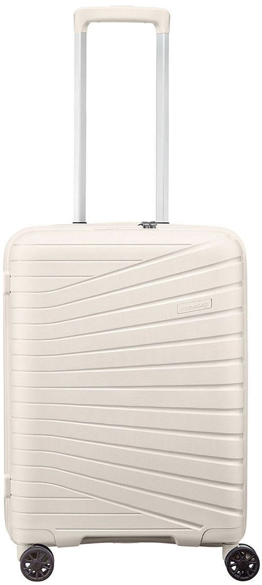 Travelbags The Vibe 4-wiel Handbagage Trolley 55 cm - 38 liter - 55x40x20 cm - wit