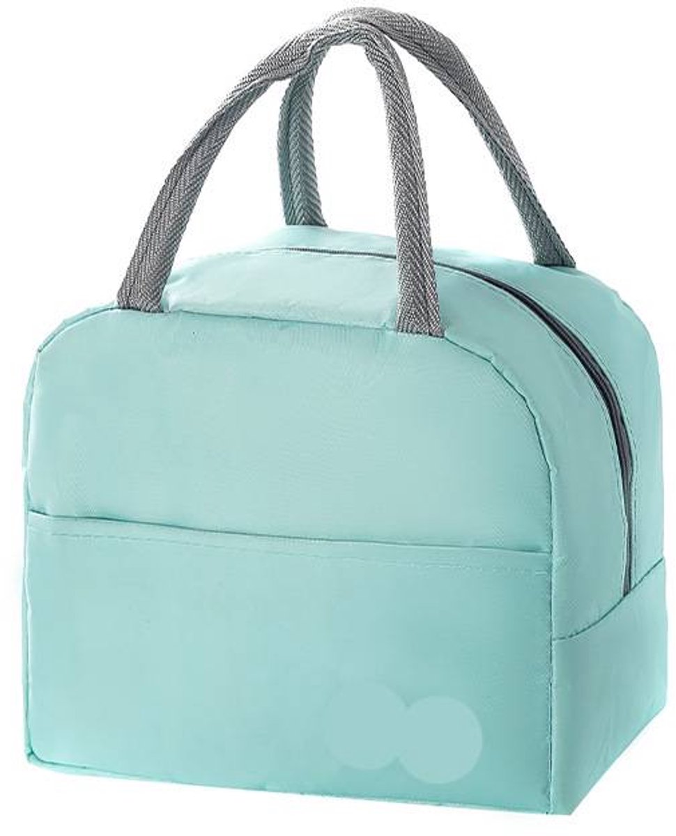Geïsoleerde lunchtassen voor jongens, meisjes en kinderen - Herbruikbare, geïsoleerde voedseltassen met lekvrije voering, geschikt voor werk, school, picknicks en reizen (5 liter - lichtgroen)