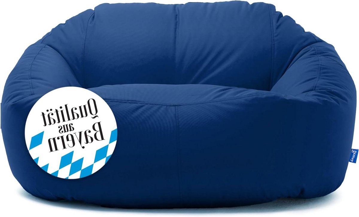 Zitzak Bank - Lounge Sofa - Binnen en Buiten - Waterdicht Robuust - XXL 160x100x60cm - Koningsblauw