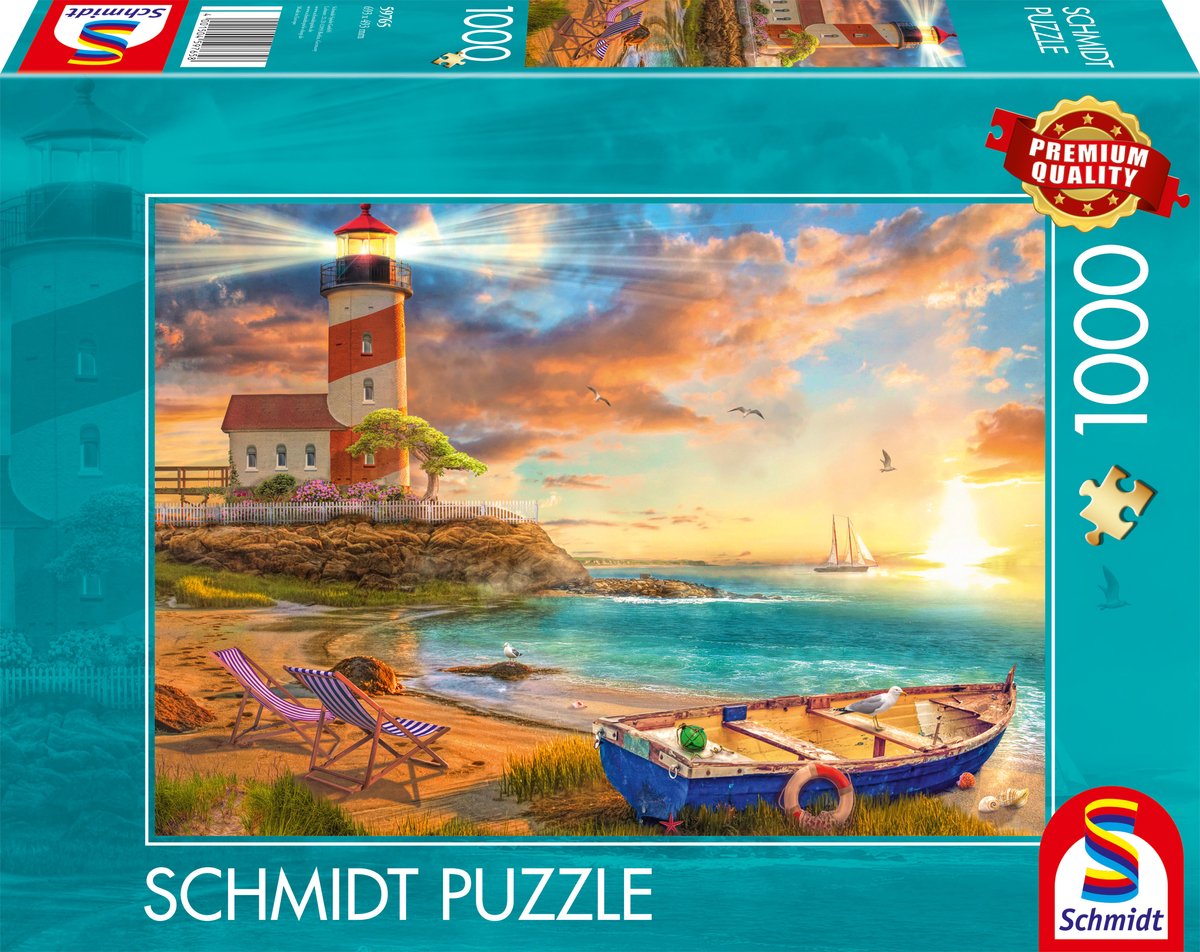 Schmidt - Legpuzzel - Zonsondergang in de vuurtorenbaai - 1000 stukjes - Volwassenen - vanaf 12 jaar