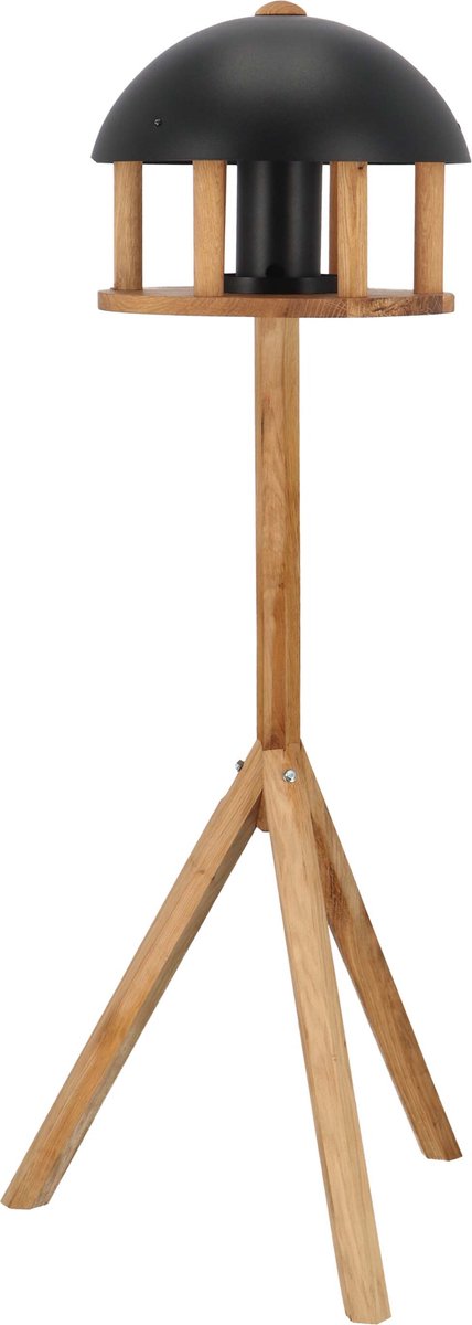 Esschert Design Voedertafel op voet - Zwart dak