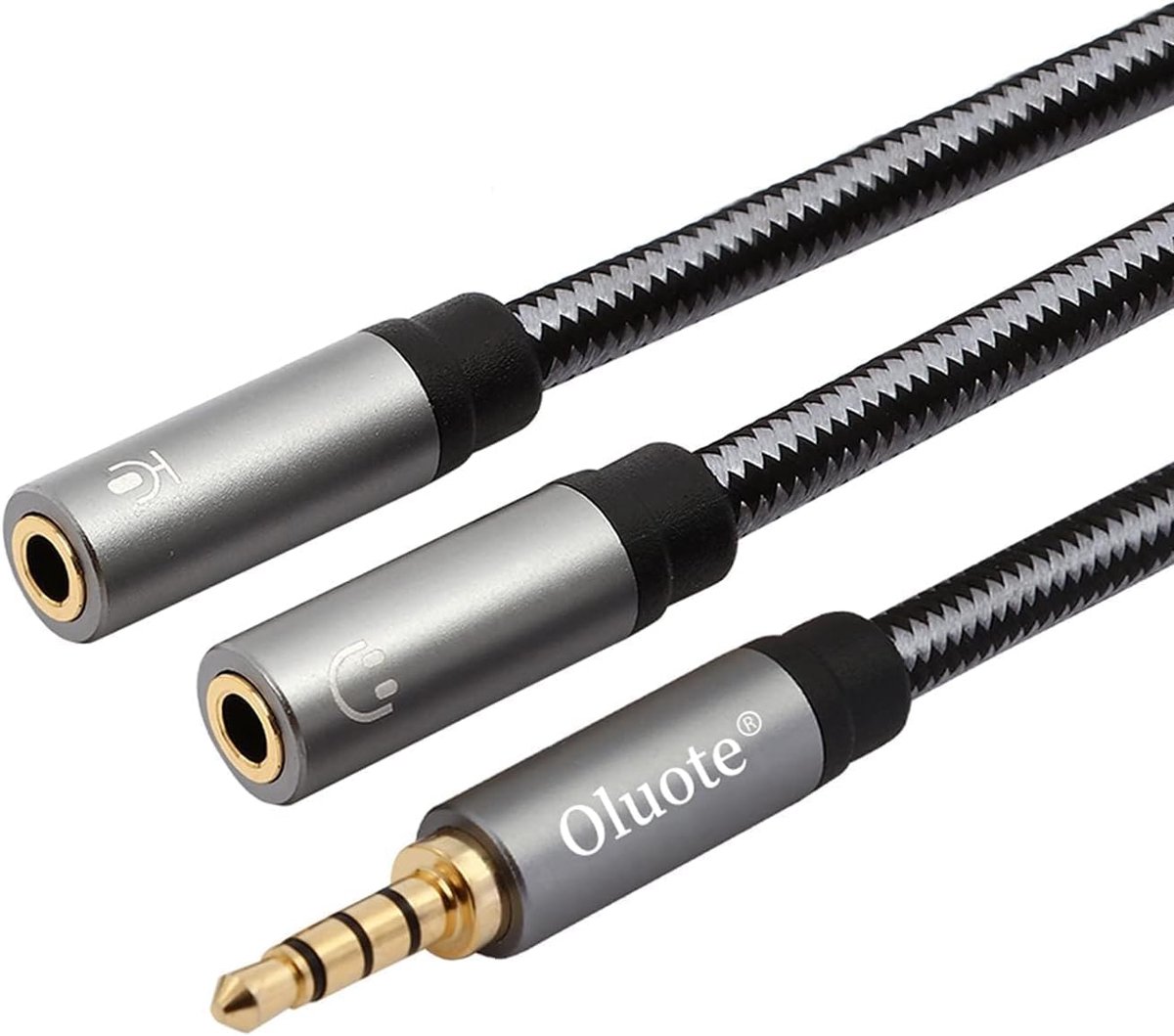 Koptelefoon Splitter - Audio Adapter - Apparaat Aansluiten - Vergulde Contacten - 5 Meter
