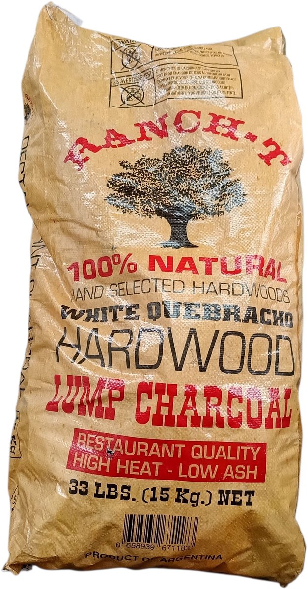 Bol.com Ranch-t White Quebracho 15KG Premium XXL Restaurant houtskool Grote stukken - Weinig Gruis - Perfect voor Kamado aanbieding