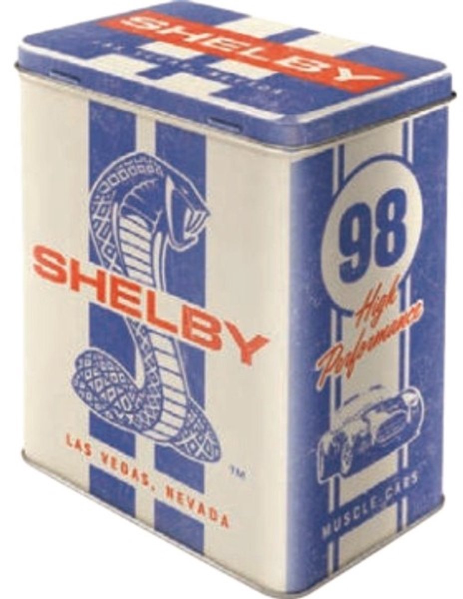 Bewaarblik Tin Box L – Shelby – Cobra Snake 98