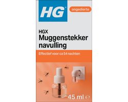 HGX muggenstekker navulling - 54 nachten bescherming