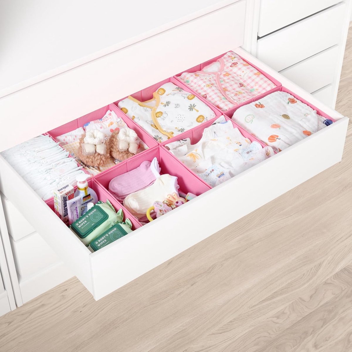 Lade Organizers - Opbergdozen Set - Kleding Kast - Opvouwbaar Stabiel - 100x58cm - Roze