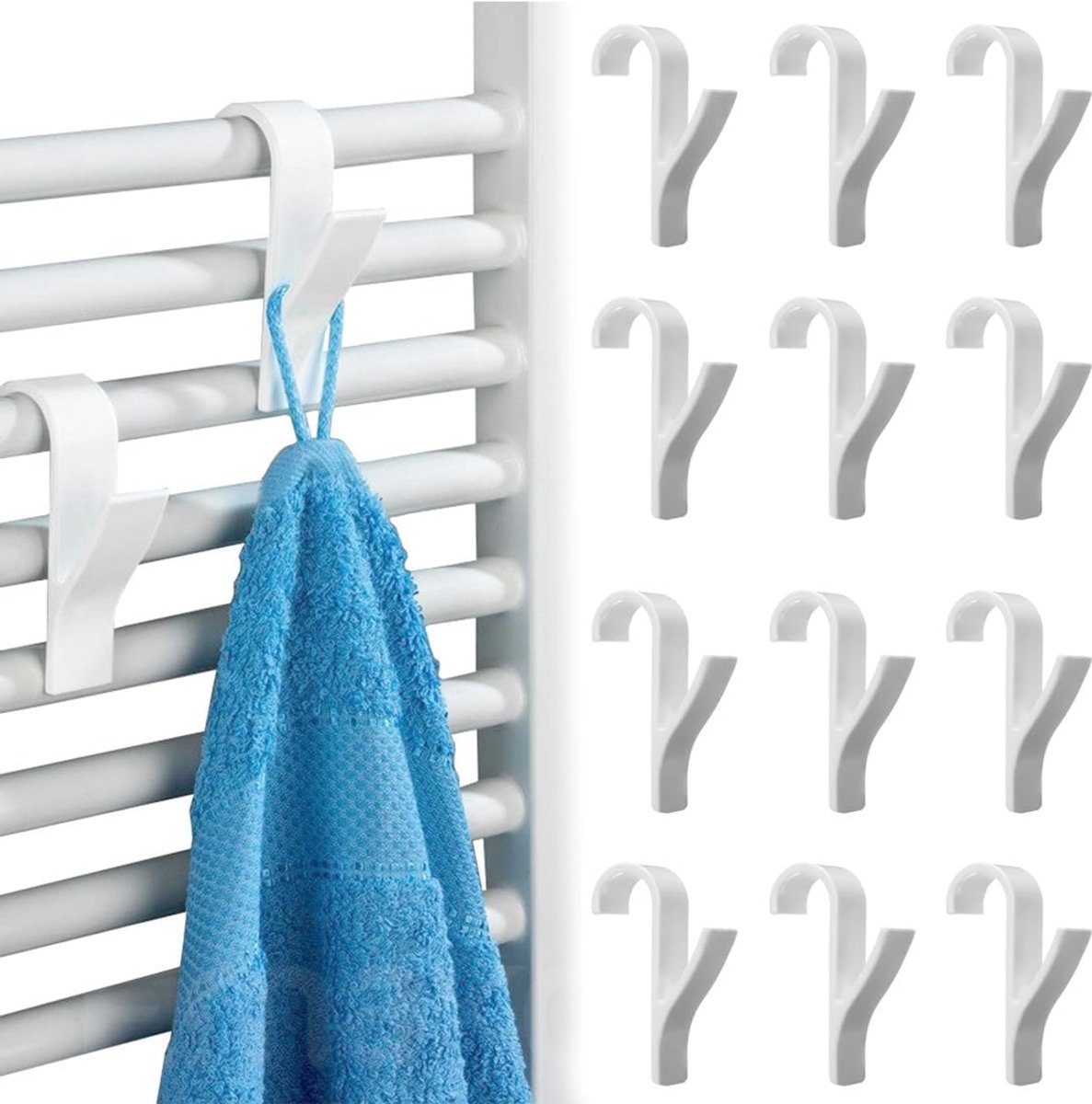 Radiator Haken - Handdoekhouders Verwarming - Badkamer Organisatie - Voor Ronde Radiatoren