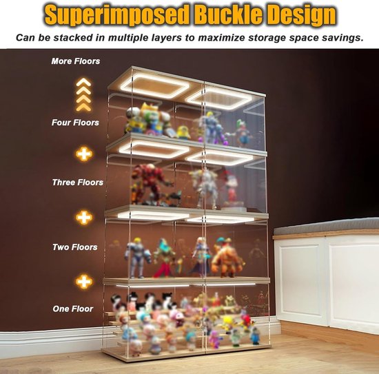 QHZYMX Anpassbare Acryl-Vitrine, Transparente Box Für Displays