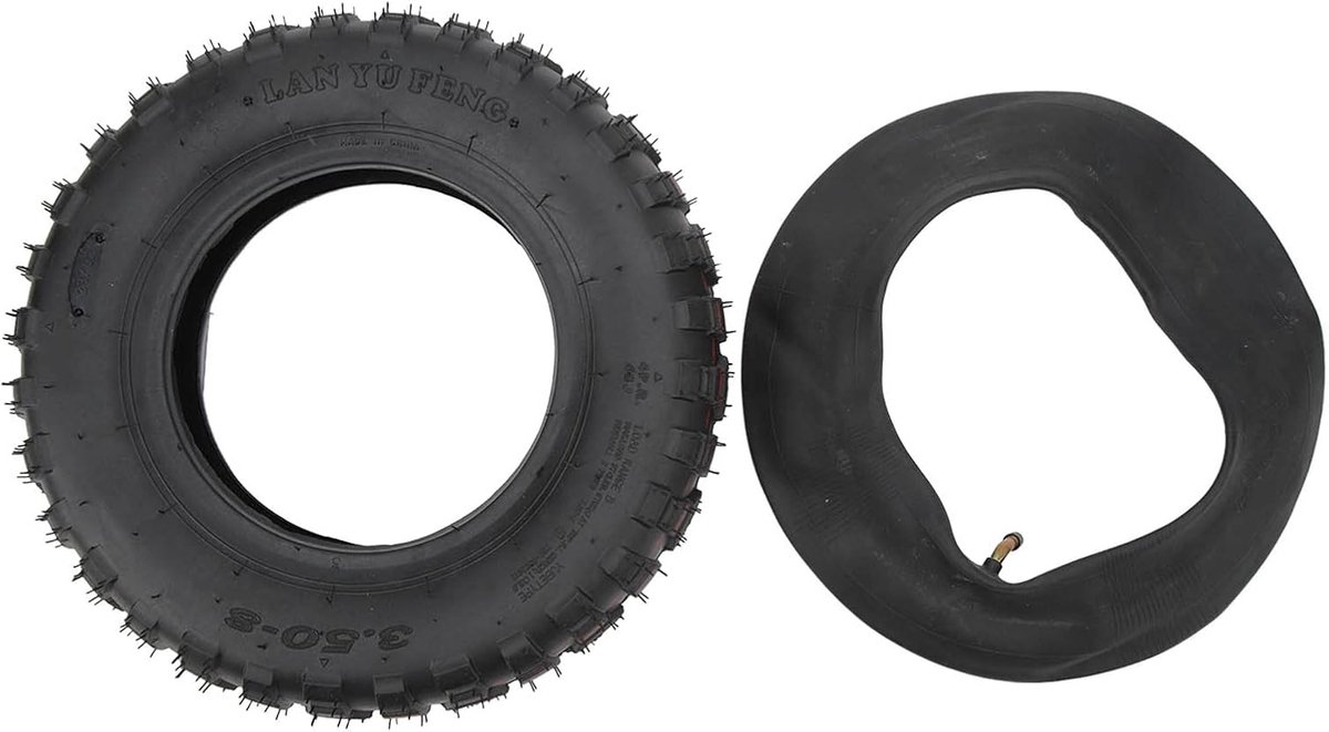 Binnenband Bandenset - Vervangende Onderdelen - Mini Bike Onderhoud - Explosiebestendig Rubber - 3.50x8 Inch