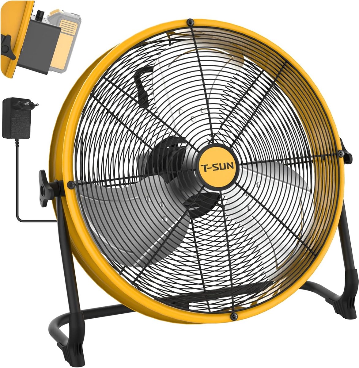 Accuventilator - Draagbare Fan - Buiten Gebruik - Traploze Snelheid - 40CM