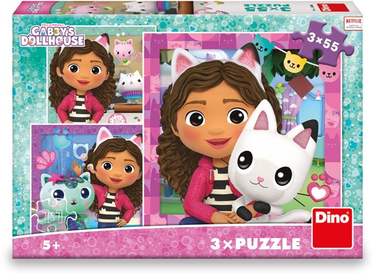 Dino puzzel Gabby's Poppenhuis 165 stukjes