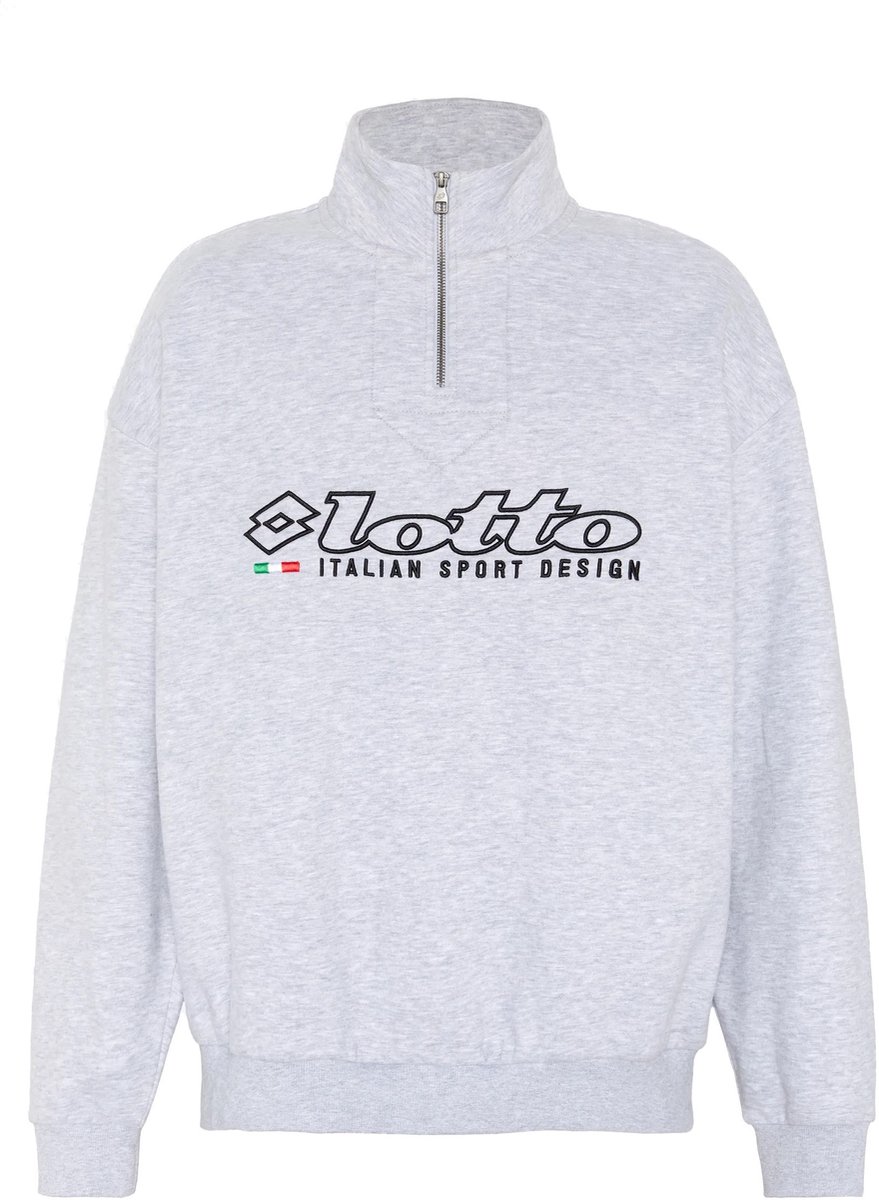 Lotto herensweatshirt met lange mouwen 1325015 Training Troyer Loose Fit Grijs