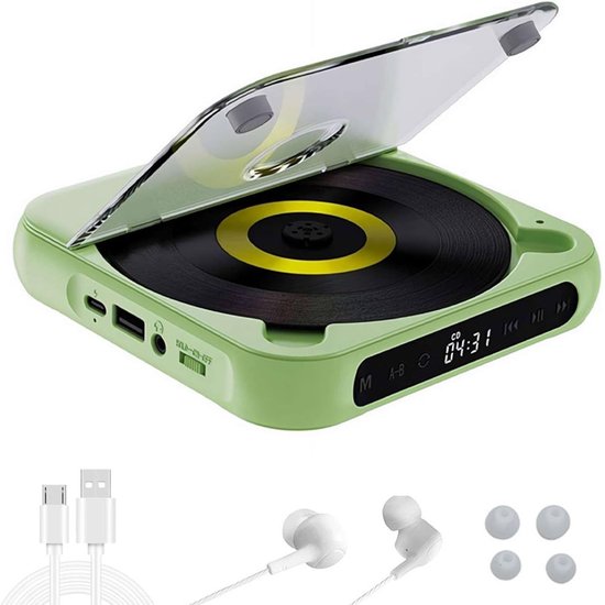 KLIM Journey Lecteur CD Portable avec Batterie Intégrée- Baladeur