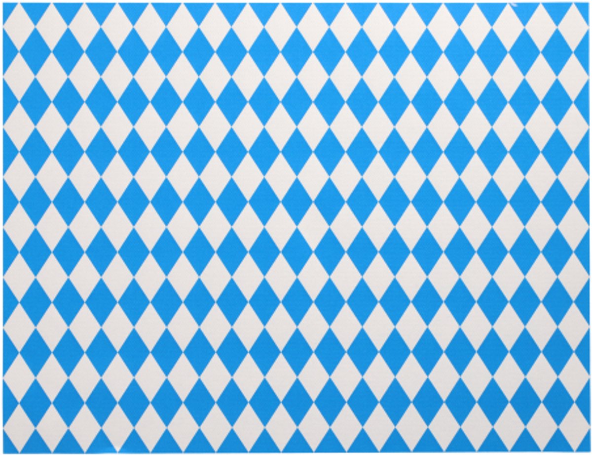 10x 100 Placemats papier 30 cm x 40 cm Beiers blauw