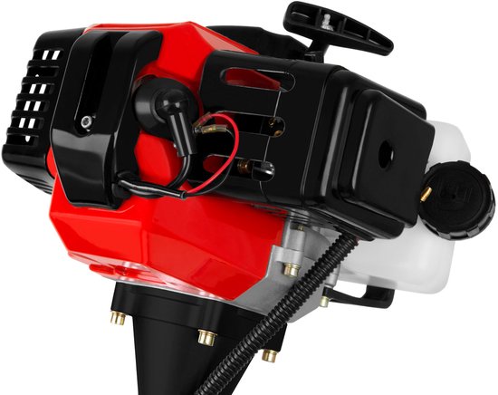EBERTH bosmaaier stronkmaaier grastrimmer, multitool 4-in-1 op benzine inclusief draagriem, 3 pk, cilinderinhoud 52 cc tweetaktmotor, maaihoofd met automatische draadvoeding stronkmes, heggenschaar,takenzaag, trekstart van Merkloos	 — afbeelding 5