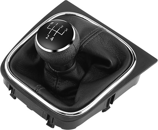 Pookknop Gaiter Set - Schakelpookhoes - Auto Interieur Upgrade - Ergonomisch Ontwerp - 5 Versnellingen - Zwart — afbeelding 5