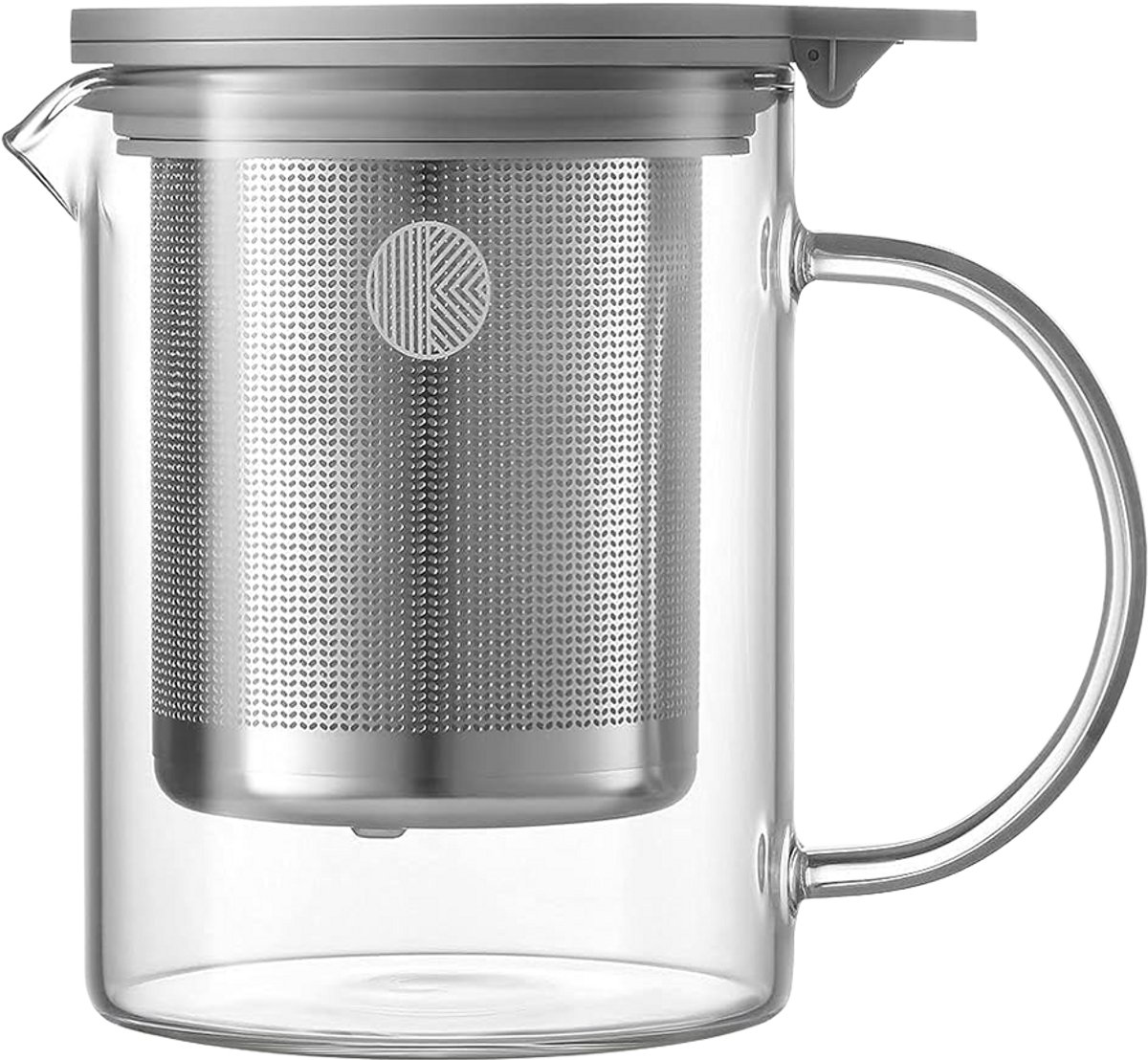 Buydeem CD2001 - Theepot - 500ml - Borosilicaatglas - Ingebouwde Infuser