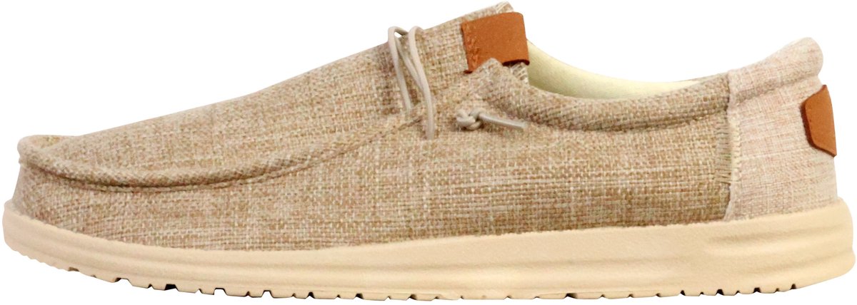 Lage mocassin met veters