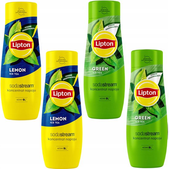 SodaStream - Lipton Ice Tea Set - 440 ml - Lemon en Groene Thee - Koolzuurhoudend