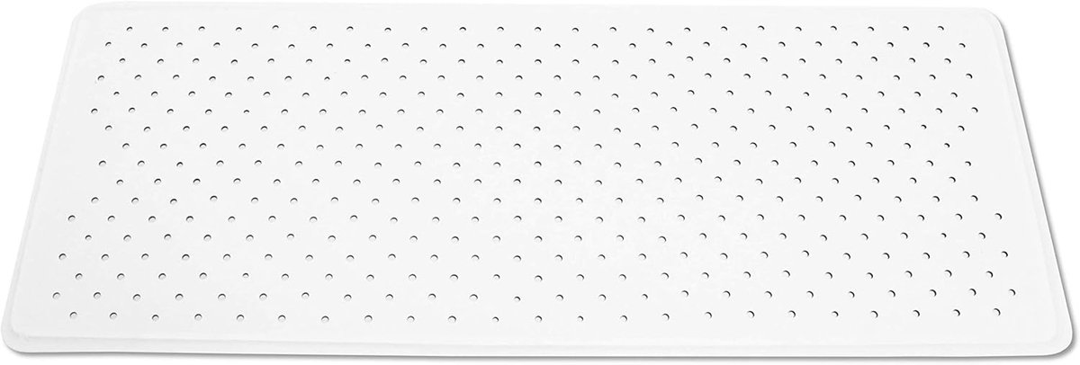 Antislip badmat - Veiligheid mat - Veilig douchen - Natuurlijk rubber - 65 x 35 cm - Wit