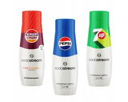 Sodastream - Limonadesiroop Serie - Schwip Schwap, Pepsi en 7UP - 3 Pack