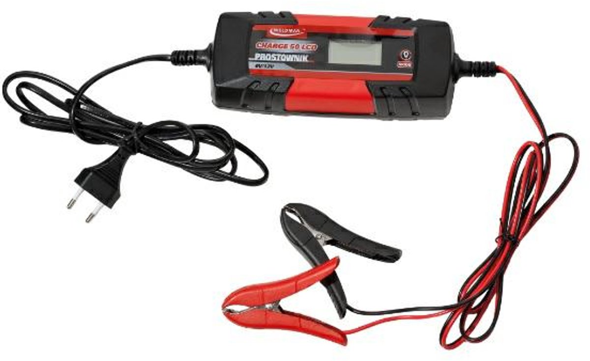 Weldman CHARGE 50 - Prostownik - Intelligente Microprocessor - LCD - 6V/12V