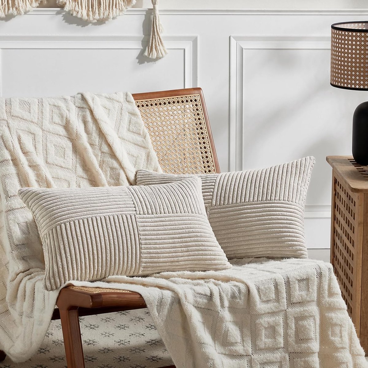 Decoratieve Kussenhoezen - Woondecoratie - Bank en Sofa - Zachte Corduroy Stijl - 50x70cm
