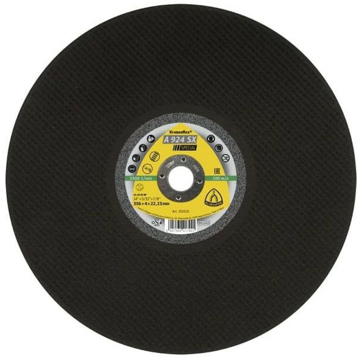 Klingspor A924SX Special - Metaalsnijdend Schijf - 350mm x 4,0mm x 32mm - Hoogwaardige Prestaties - Lange Levensduur